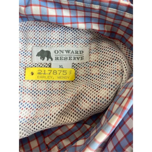 Onward Reserve Checkered Button Down Fishing‎ Shirt Men’s Size XL - Picture 8 of 9